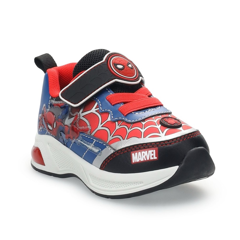 Spiderman Webbed Light-Up Toddler Sneakers